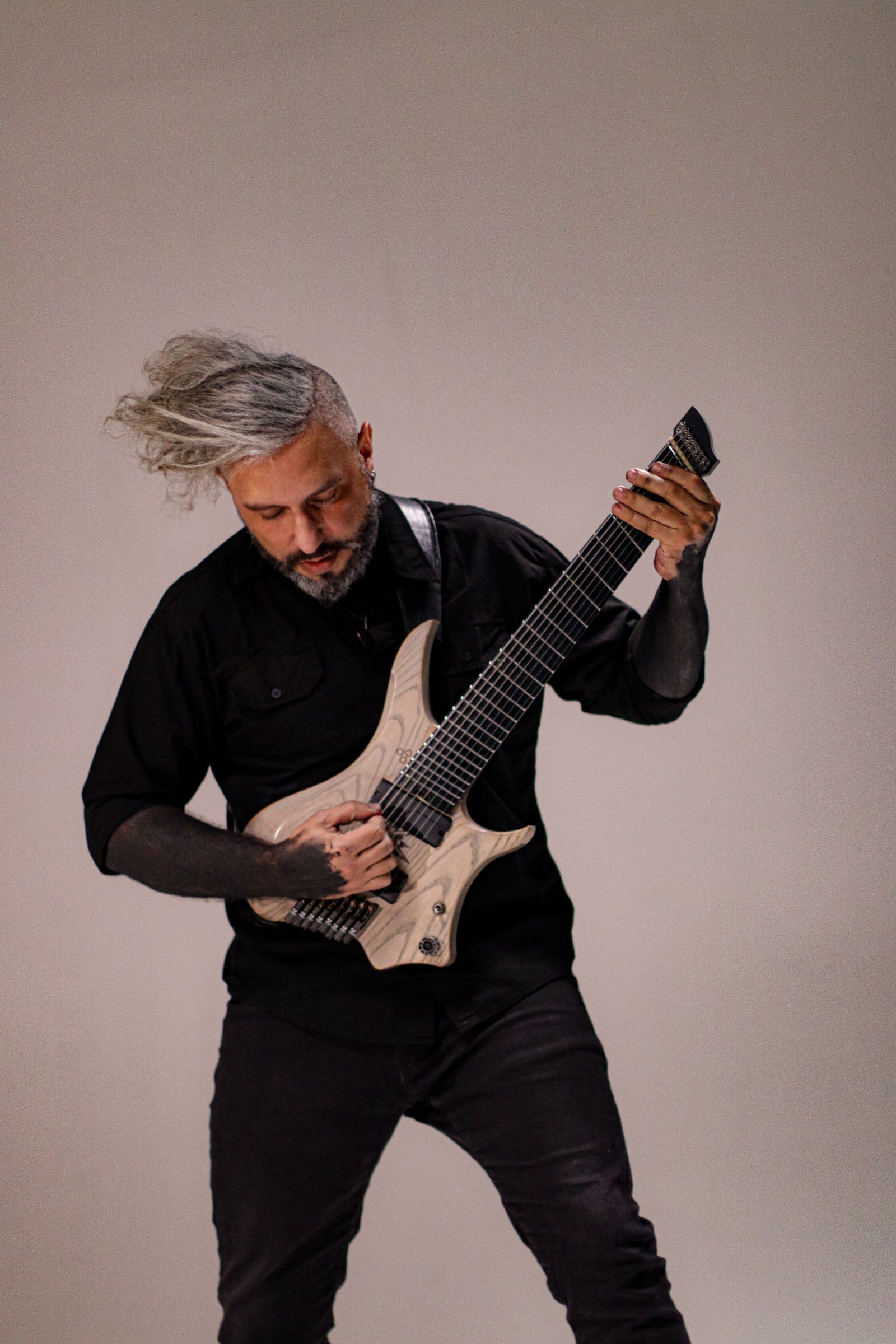 8K guitarist headbanging, 2024 promo session